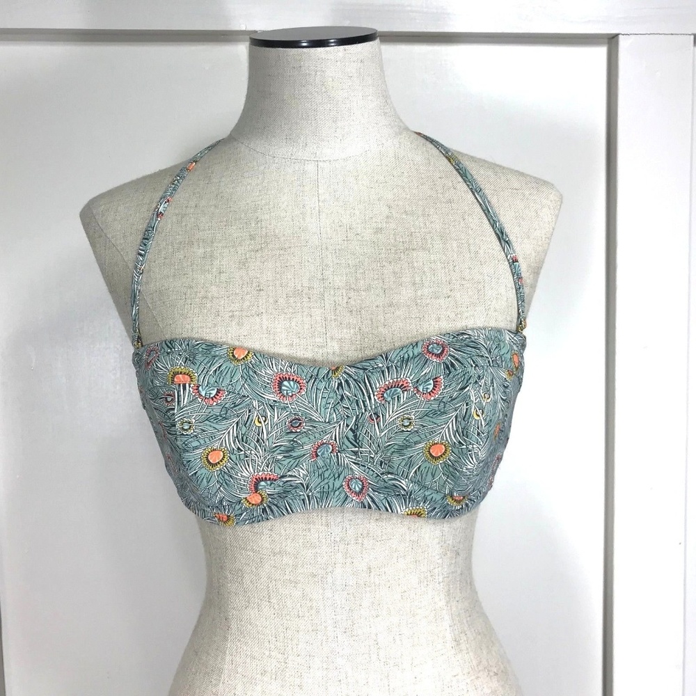 J. Crew Peacock Bikini Top - Picture 2 of 8